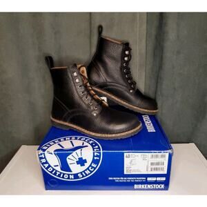 Birkenstock Bryson Black Natural Leather Boots Regular Width EU 40 W9 M8